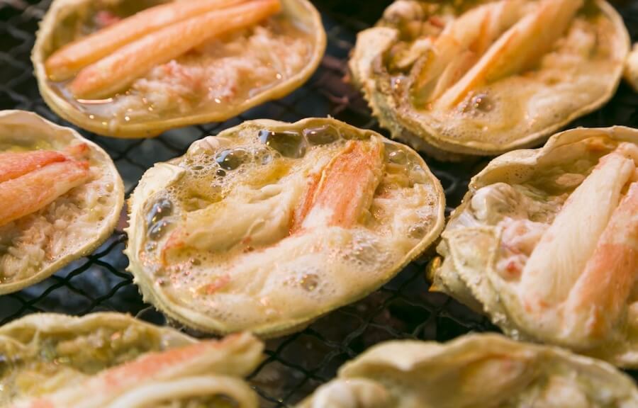 さっぽろオータムフェスト 蟹の甲羅焼き